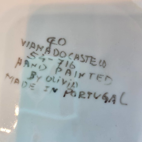 Salt Jar, Wall mounted, stash jar, handpainted, made in Portugal - Picture 3 of 6